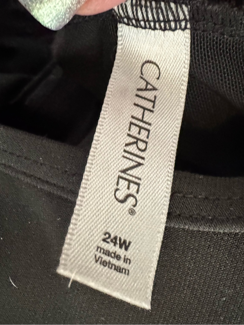 Catherines Black Tiered Ruffle Tank swim full coverage 24W - Picture 4 of 4
